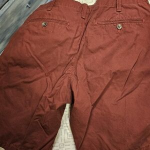 Mens Express Casual Burgundy Shorts